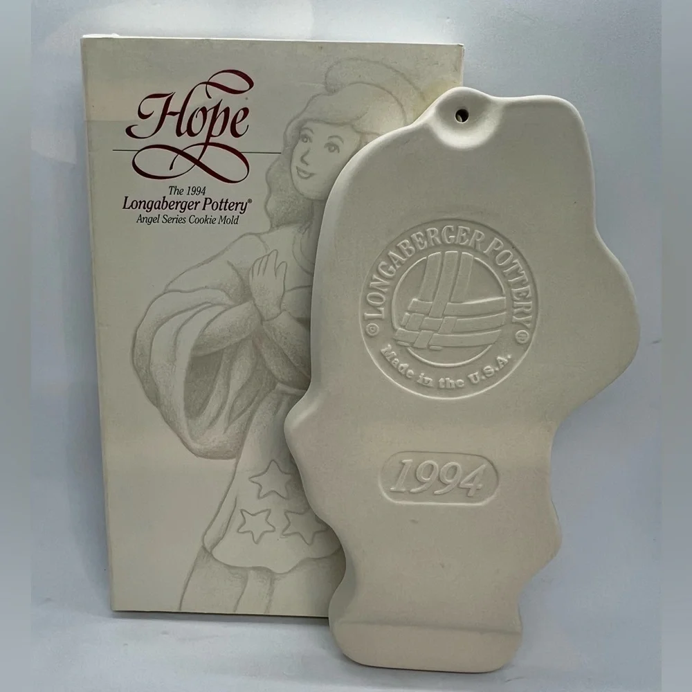 Vintage 1994 Large Longaberger Angel “Hope” Limited Edition Cookie Mold